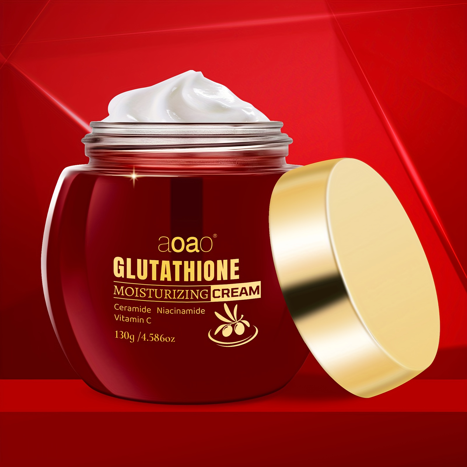 glutathione deep moist cream Glutathione * Cream with Vitamin C and Hyaluronic Acid * Essence Deep  Moisturizing * Smoothes Moisture Cream 130g