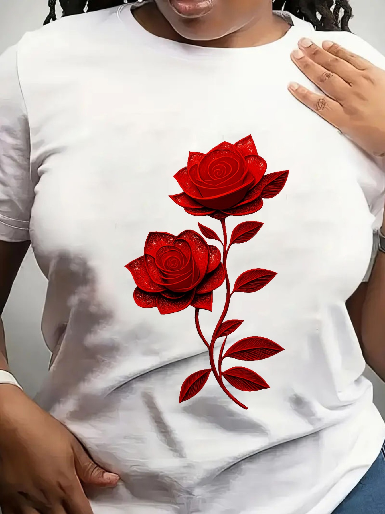rose shirt sold on Temu United States
