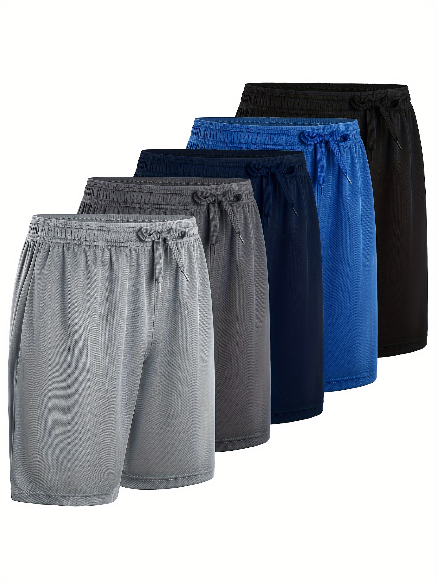 Short Cargo En Polaire Douce Pour Homme - 5 Poches, Cordon De Serrage, Idéal Gym Et Détente
