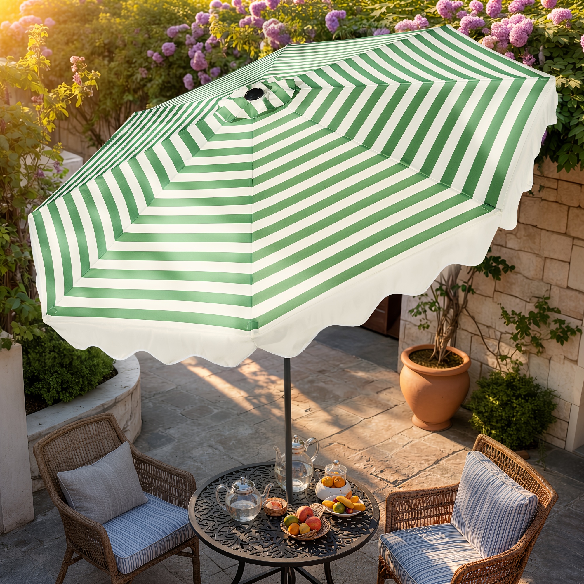 fabric for patio umbrella Formosa Covers Cantilever Umbrella Replacement Canopy TOP ONLY for 11 Foot 8 Rib Outdoor Patio Garden Offset Umbrella Fabric Round Octagonal, Premium