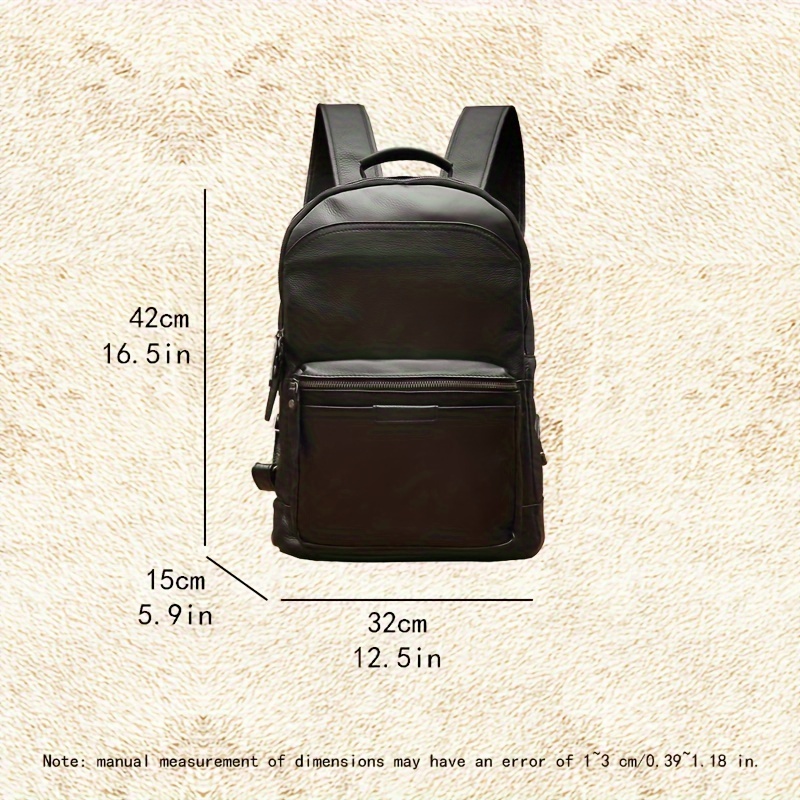 mochila cuero vaca capa hombre 1pc bolsa viaje Temu Colombia