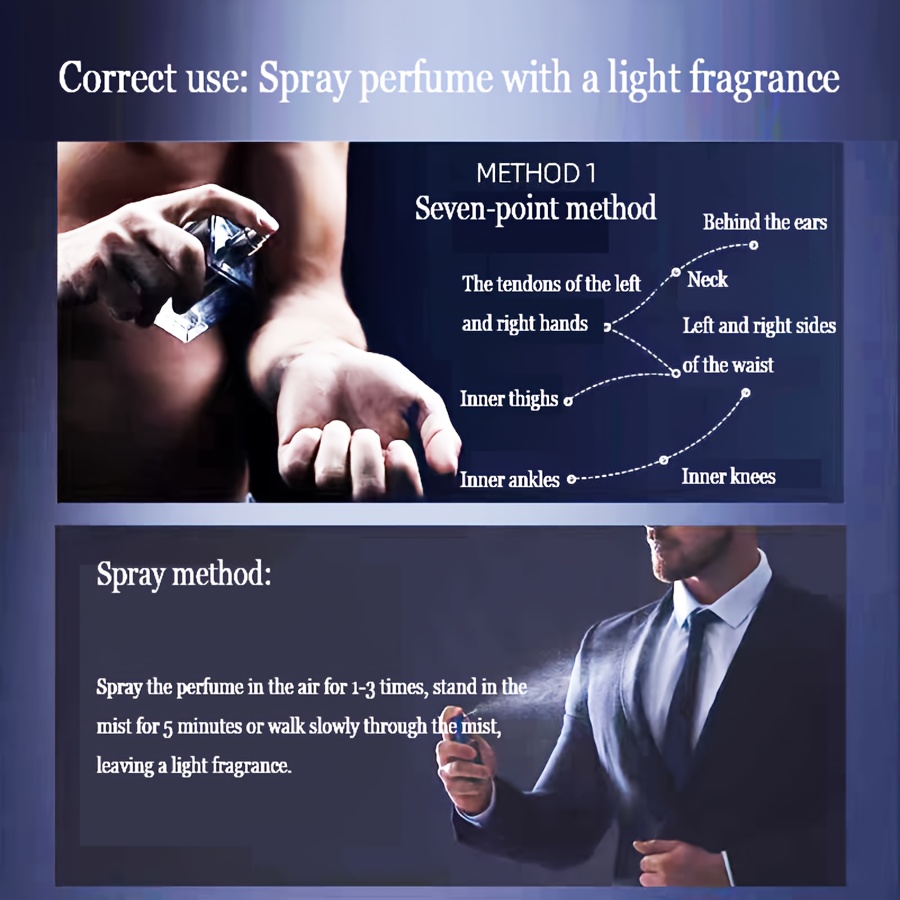 New Arrival Absolute Intense Men'S Perfume 100ml Eau De Toilette High Quality Men'S Perfume Long-lasting Light Fragrance Ebony Agarwood Woody Fragrance Cologne Holiday Daily Gift