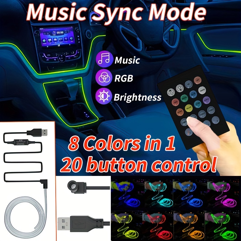 5v Usb Rgb Music Rhythm Synchronous Led Strip Lights Party - Temu Italy