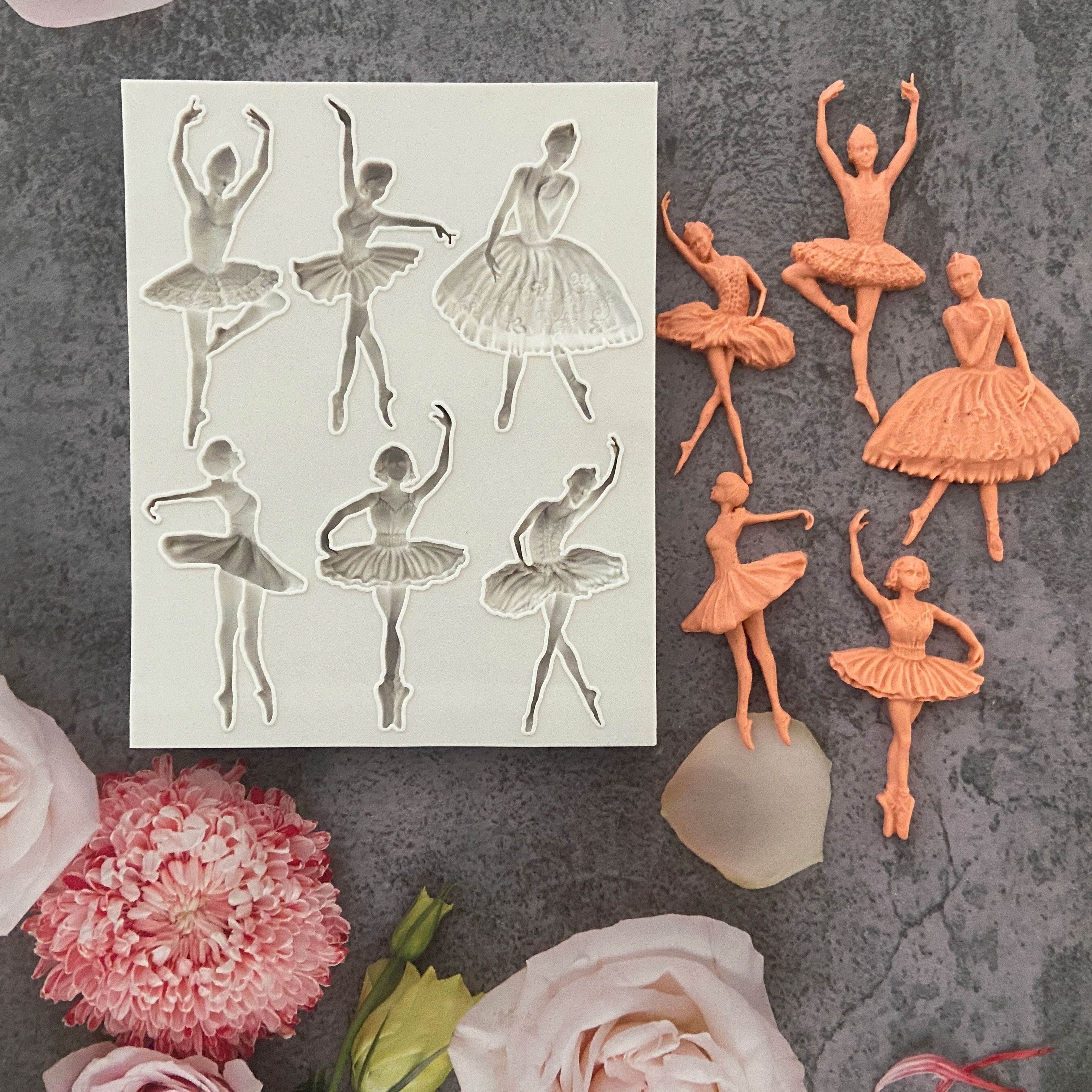 

1pc, Beautiful Ballet Dancer Silicone Mold Fondant Mould Cake Decorating Tools Chocolate Gumpaste Molds, Sugarcraft, Kitchen Gadget