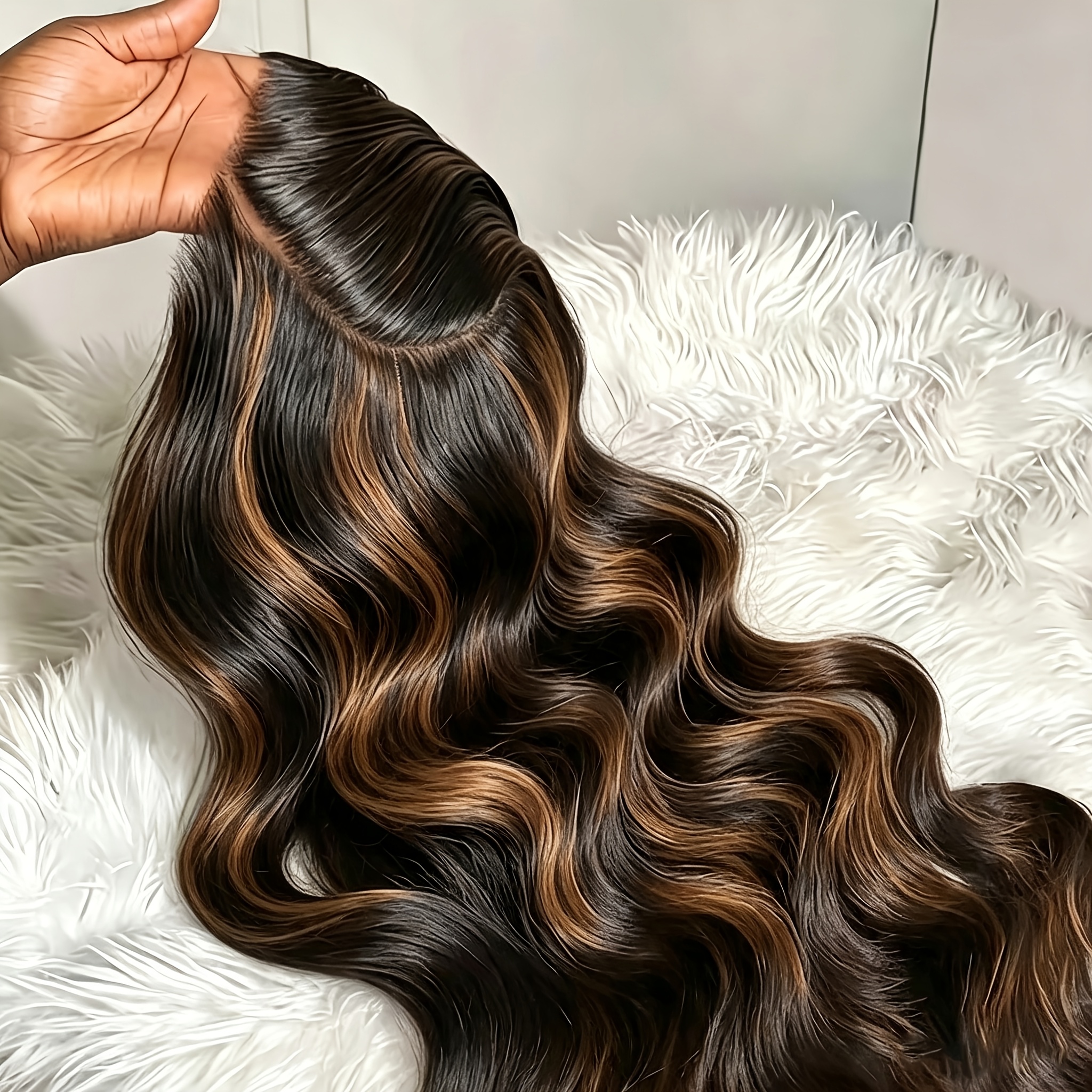 TEMU Halloween Glueless Human Hair Wig Suitable For Women And Men, 4x4 Hd Lace Front Wig With Body Wave No Glue 3-second Application, Pre- Natural