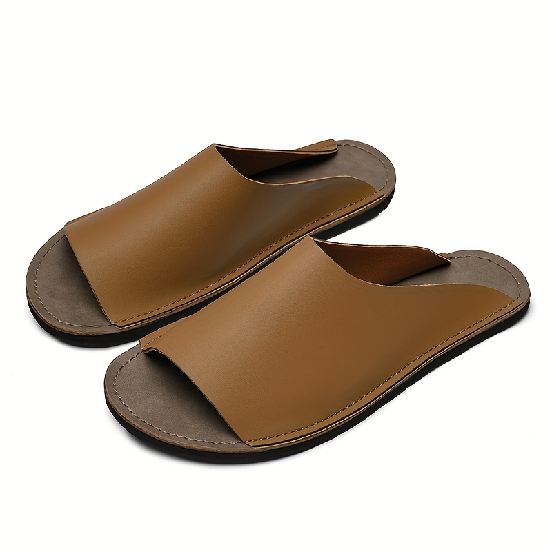 mens summer slide sandals comfortable soft sole breathable open toe   black   cover with eva outsole casual low   for outdoor and casual attire summer sandals Product details 5