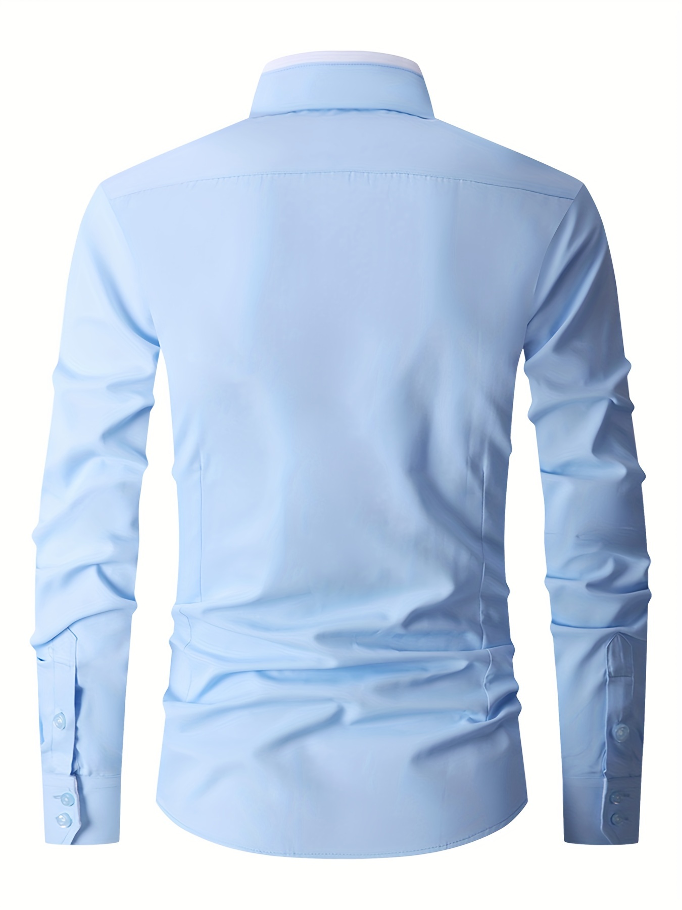 Chemise À Manches Longues Pour Homme, Idéale Pour Les Occasions Formelles Et Professionnelles, Cadeau Parfait Pour Les Hommes détails 21