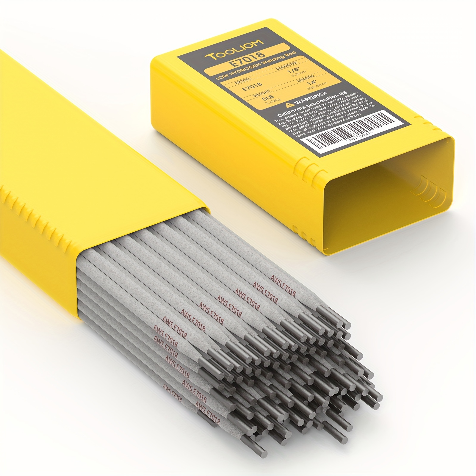 

Tooliom E7018 Low Hydrogen Welding Rod 1/8'' 3/32" 5lb 10lb Carbon Steel Stick Electrodes
