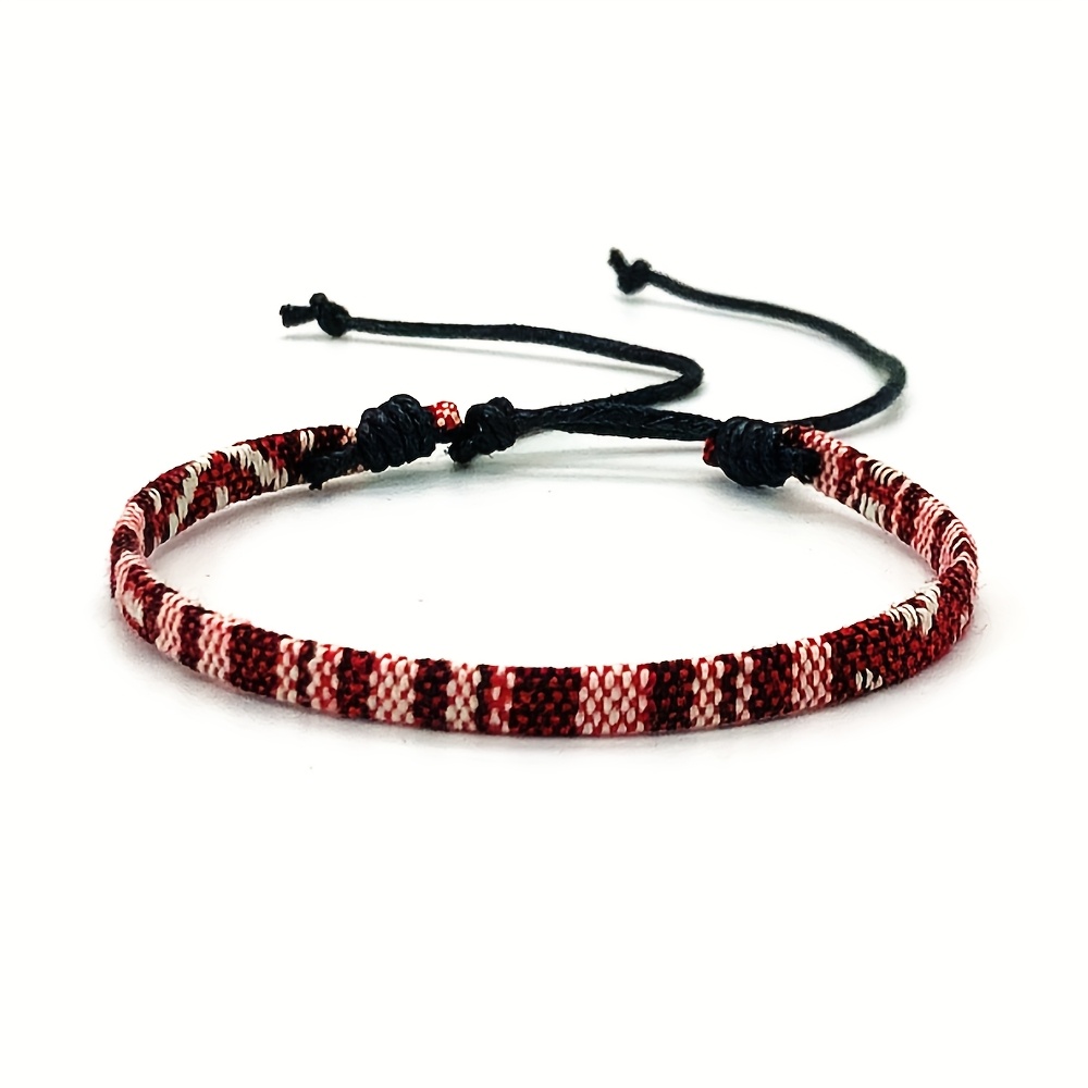 12pcs Artistic Retro Hand Woven Bracelets Set