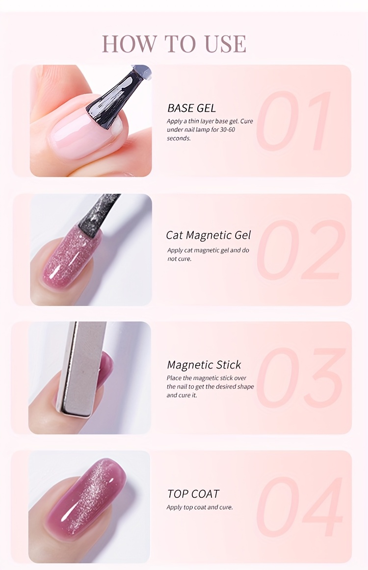 15ml 猫咪磁吸凝胶美甲 | 可卸led凝胶指甲油，色彩浓郁饱满，咖啡系列红棕系列，适合居家或美甲店的美甲 商品详情 6