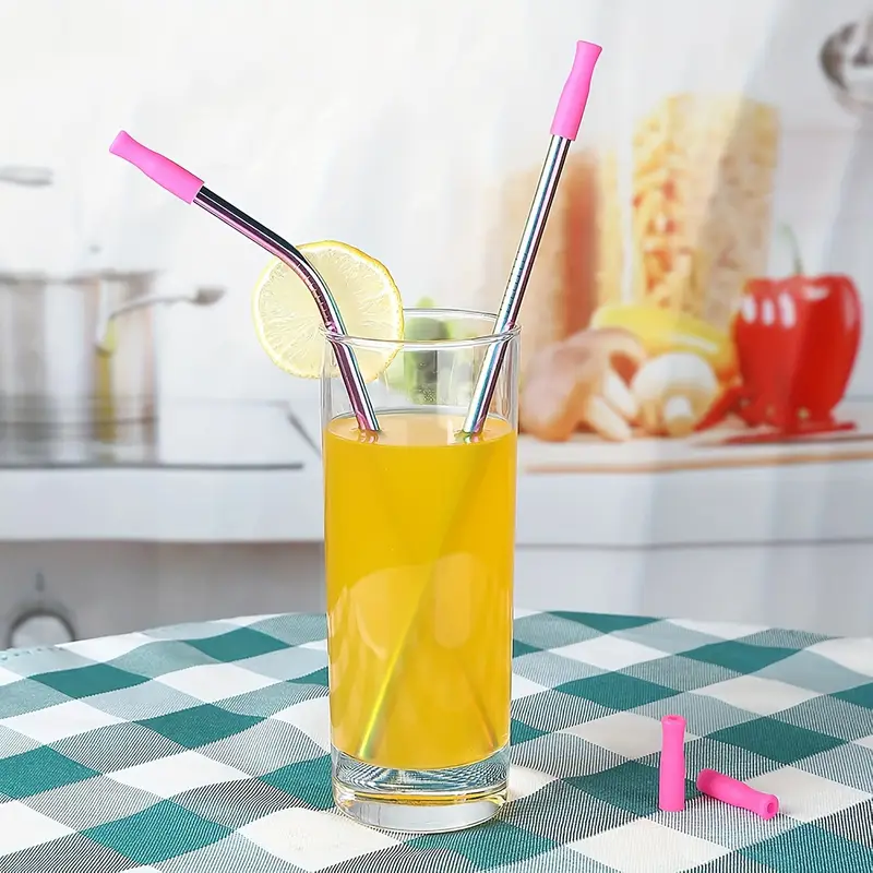 portable travel cutlery reusable cutlery with fixed cutlery box including chopsticks straws knives forks spoons straw brushes 9pcs stainless steel cutlery set black golden silvery Product details 7