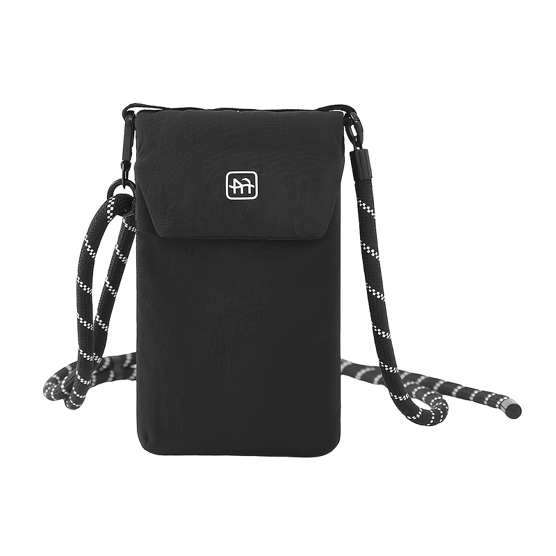 Creative Multifunctional Crossbody Bag, , Passport Bag, Zipper Closure, Mesh Storage Portable Bag, Adjustable Shoulder Strap, Lightweight
