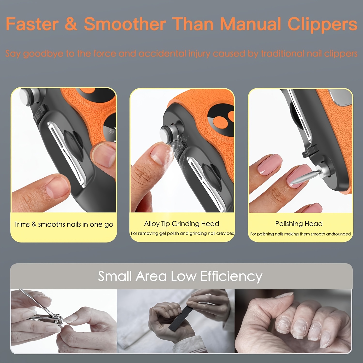 Leather Texture Electric Nail Clippers with Digital Screen