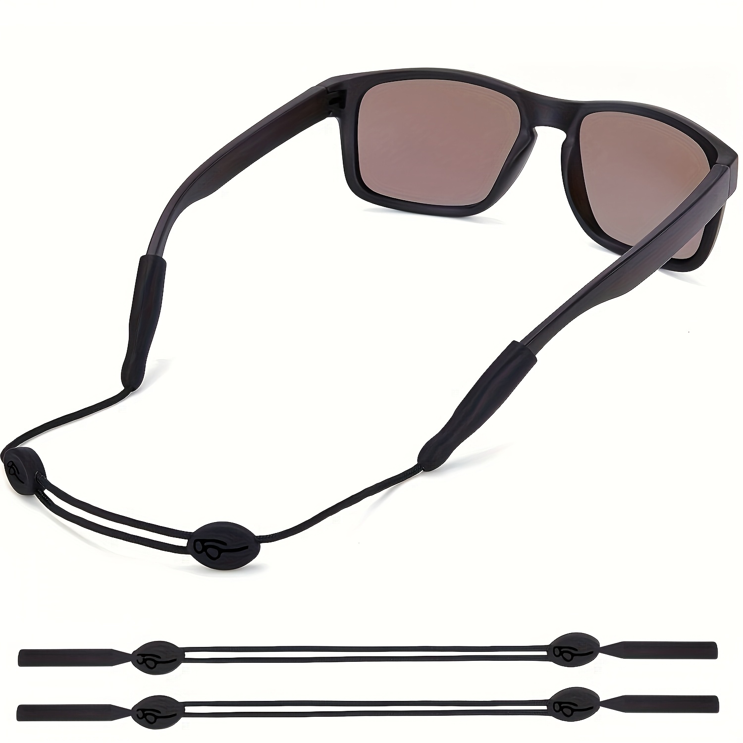 TEMU 2pcs Glasses Straps, Men Women Adjustable Lanyards, Glasses Frame Around Neck, Glasses Rope Holder