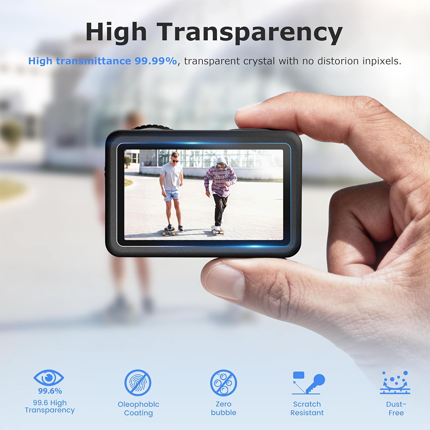 6pcs set for     ultra   protector lcd screen protector lens protector 9h hardness tempered glass hd   superior protection scratch and scuff resistant   oil resistant suitable for dji device Product details 0