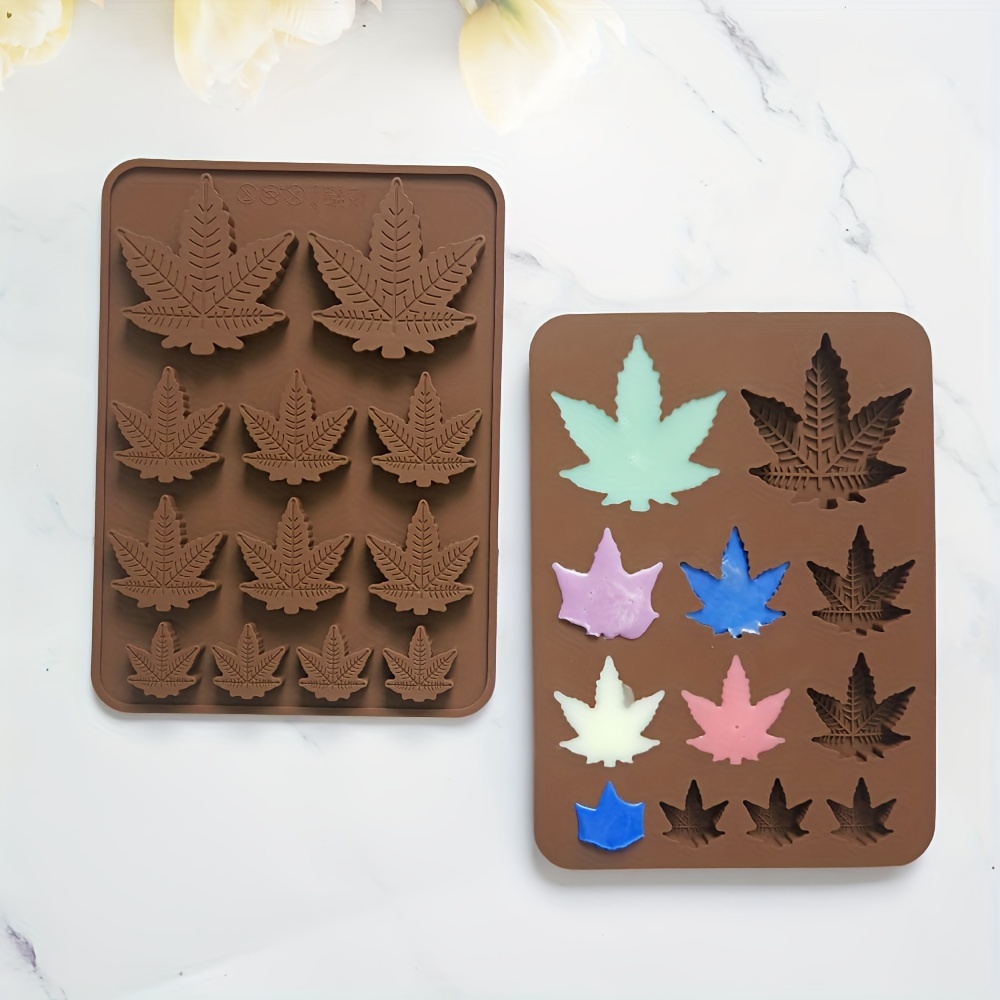 

Silicone Chocolate Molds, 12 Cavity Maple Leaf Candy Mold, Bpa Free Leaf Cookie Mold For Ice Cubes, Baking, Candy Making