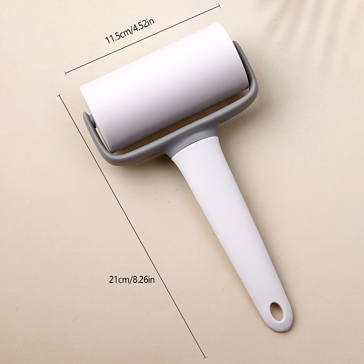 TEMU 1pc Plastic Rolling Pin, Household Rolling Roller, Kitchen Utensil For Dough, Dumpling Wrappers, Cakes, Desserts, Pastry Roller, Dough Press,