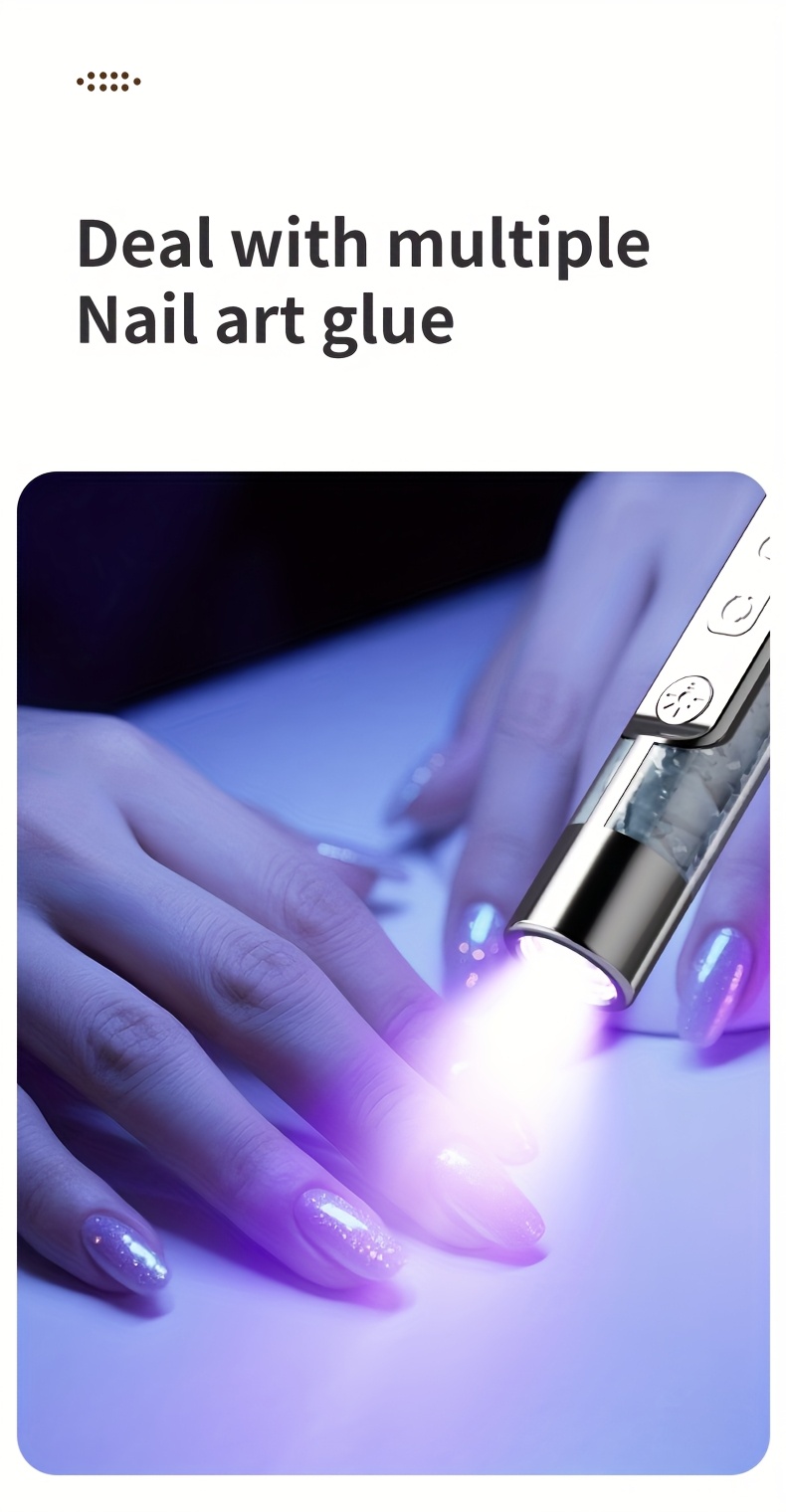 new lcd display electric nail drill and nail lamp 2 in 1 grinding polishing curing tool portable electric nail file and nail care tool set perfect gift for christmas new years and valentines day Product details 8