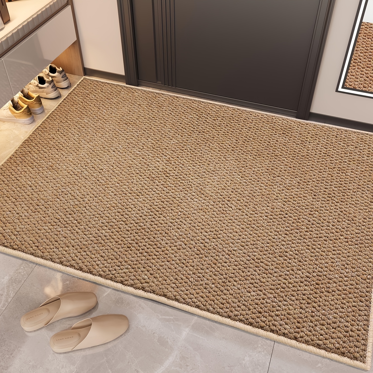 

Soft & Absorbent Door Mat - Easy-clean, Geometric Pattern For Indoor/outdoor Use - , Bedrooms & More, Floor Mats For Home