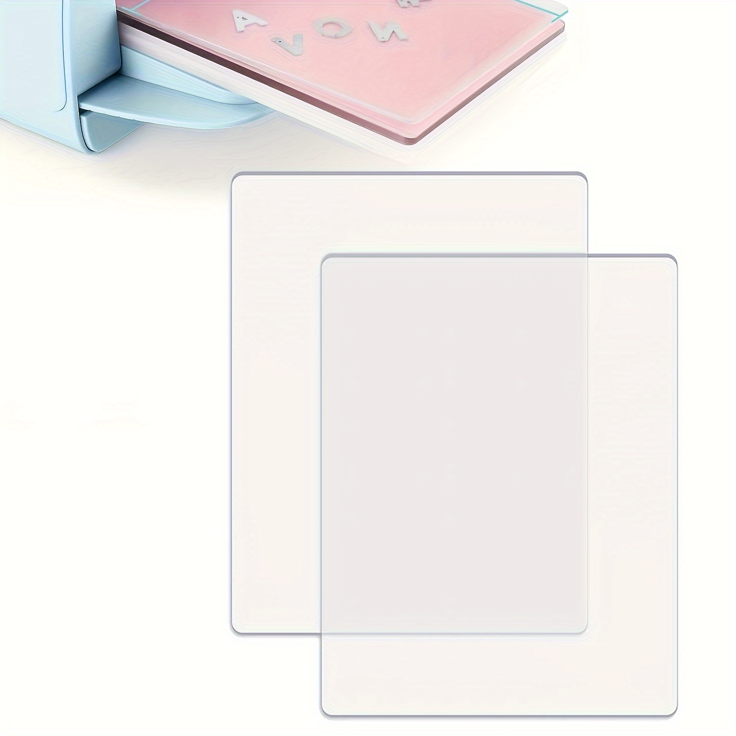 

1pair Acrylic Standard Cutting Pads Die Cutting Plates For Embossing Crafting (2pcs, 8.67 X 6 Inch)