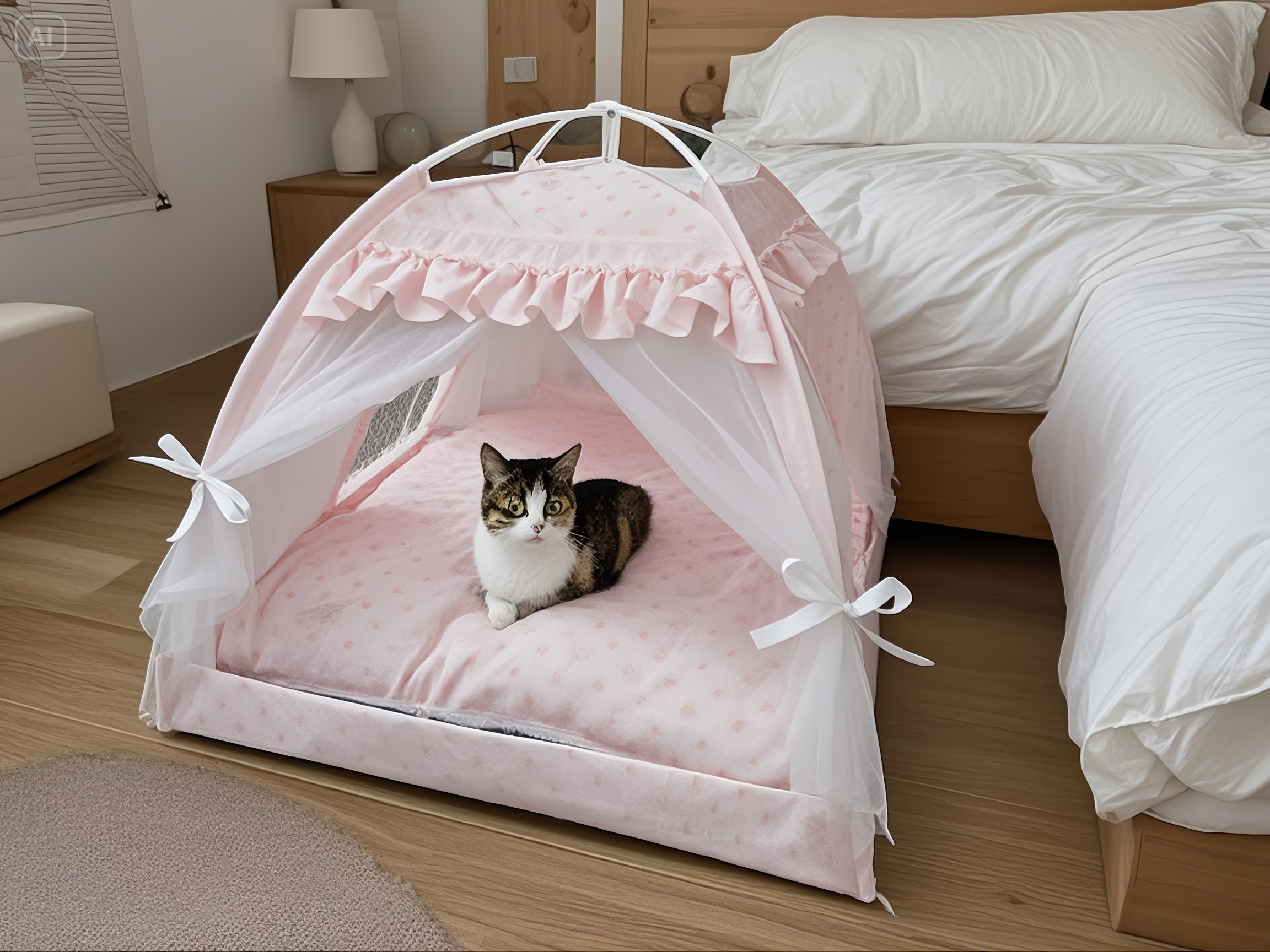 cozy lace tent the perfect nest for or dog Product details 13