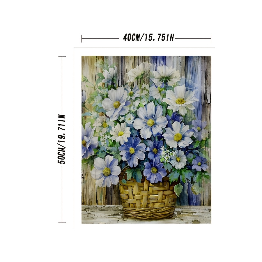 Floral Basket Paint by Numbers Kit for Adults