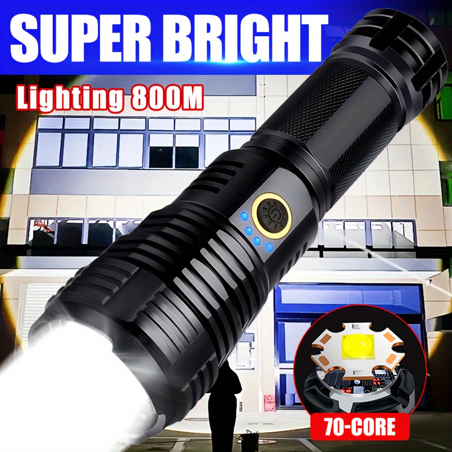 

2024 High- Tactical Flashlight With Ultra-high , Flexible Switching Of 5 Light , Wide Range, Ideal For Camping, Hiking, , And Home Emergencies