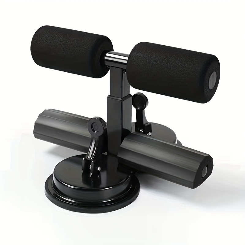 TEMU Portable Floor Bar For , Featuring 2 Suction Cups And An Adjustable Foot Holder, Designed As An Abdominal Workout Aid For Home Use, Complete With A Massage Roller, Without Battery