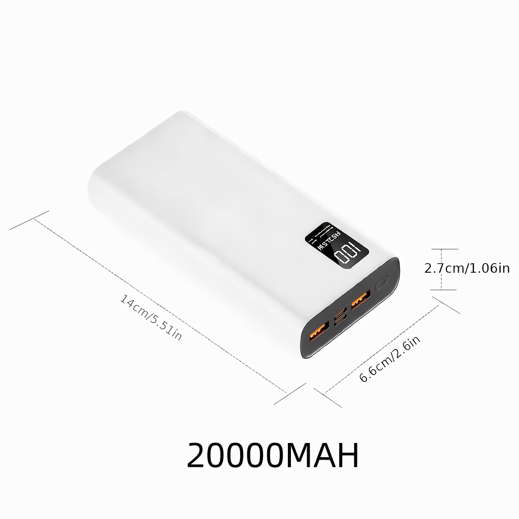 Bateria Externa 20000Mah/10000Mah com Ecrã 3