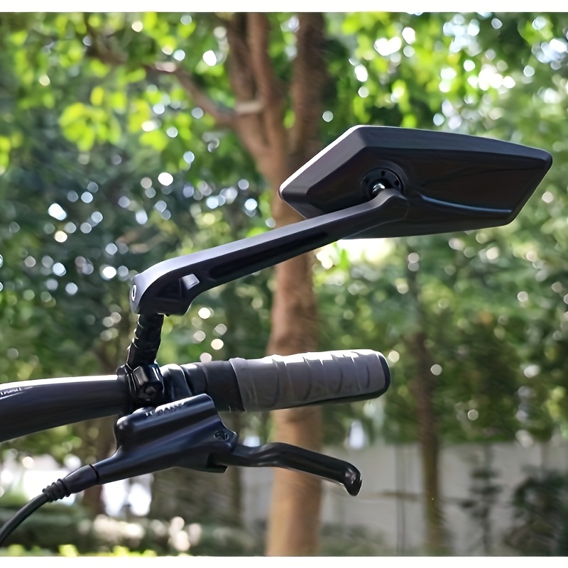2pcs Bike Rear View Mirrors - 360° Rotatable Adjustable Safety Cycling Mirrors with Wide-Angle, Handlebar Mount Compatible for Mountain Bikes, Road Bikes, for -Bikes - for riding Safety Mirrors