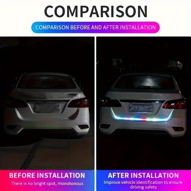 rgb light strip car led 12  led 120cm 150  for cars ambient neon accent lighting hard wired vehicle   compatible with multiple models no battery required Product details 1