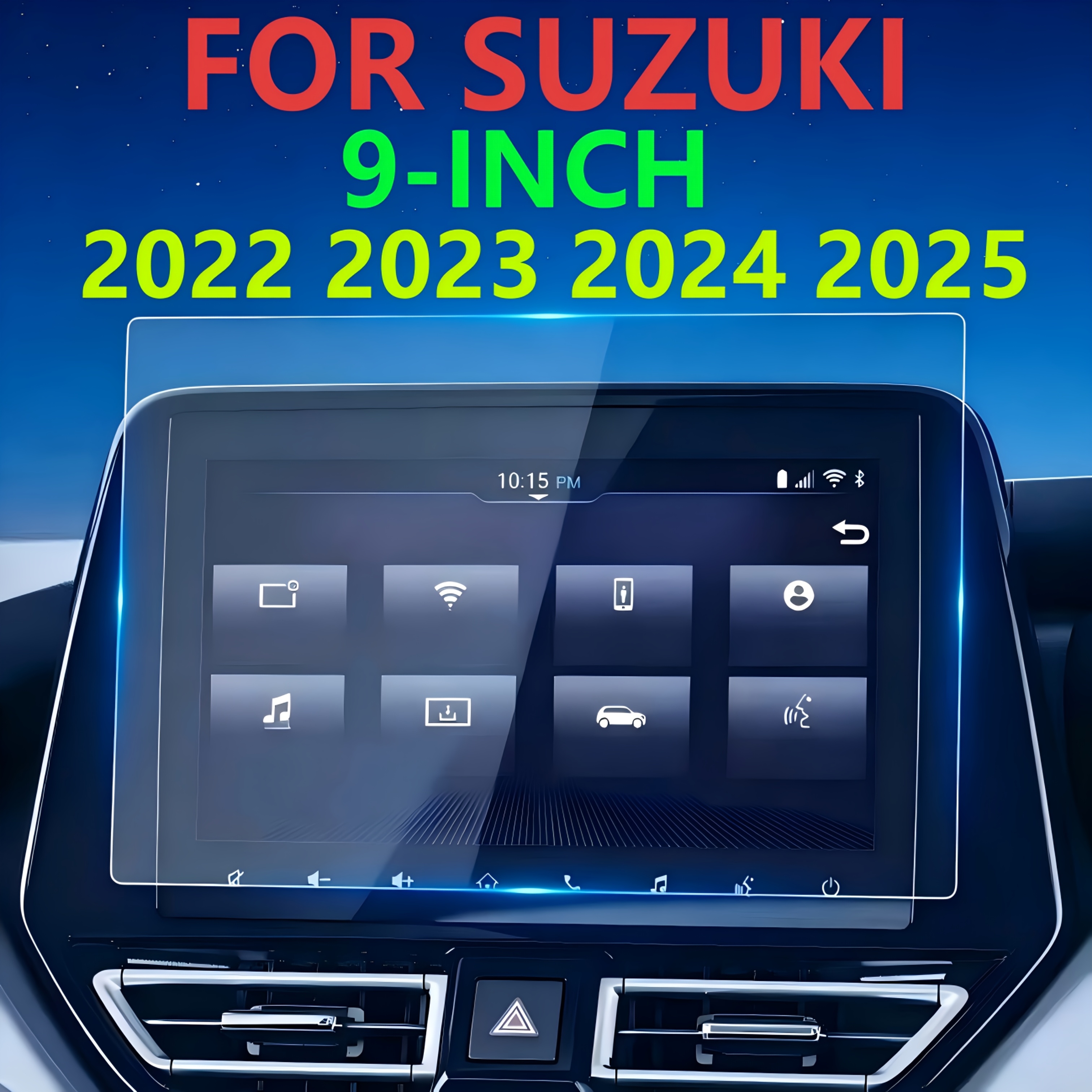 TEMU Pellicola per di del Controllo per 9-POLLICI SWIFT FACELIFT III BALENO 2022 2023 2024 2025, Pellicola per Touchscreen 9H, Installazione Facile