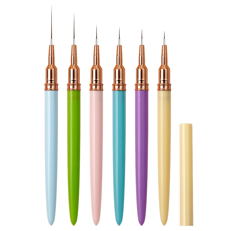 6pcs Gel Nail Brush Kit for Professional Nail Tools