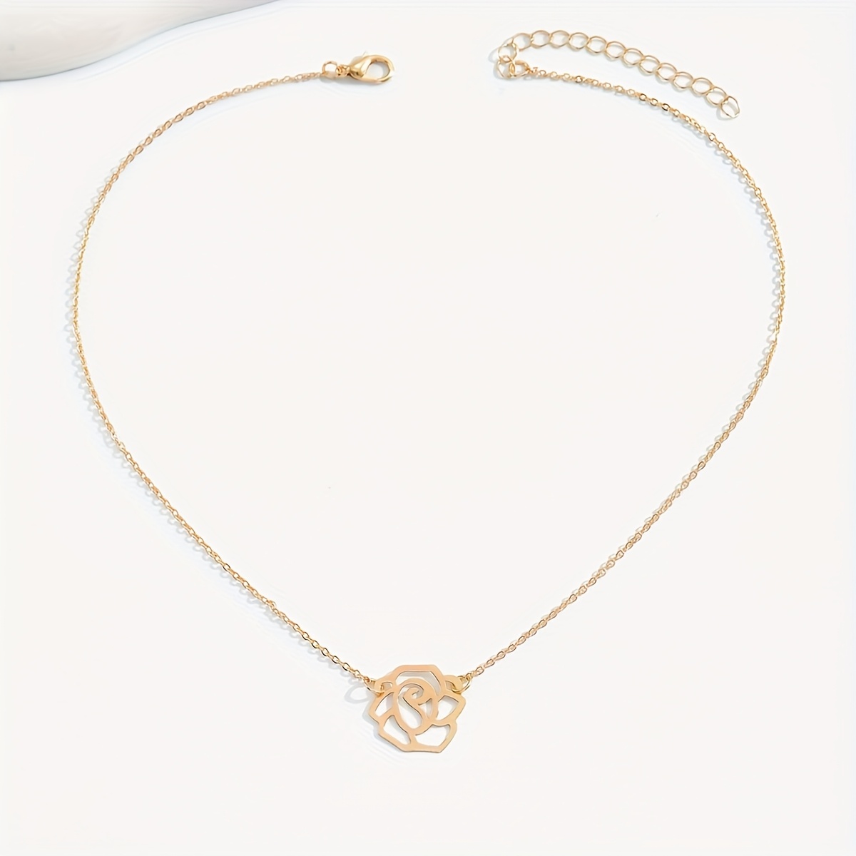 Women's Classic Hollow Flower Necklace, Western Trends