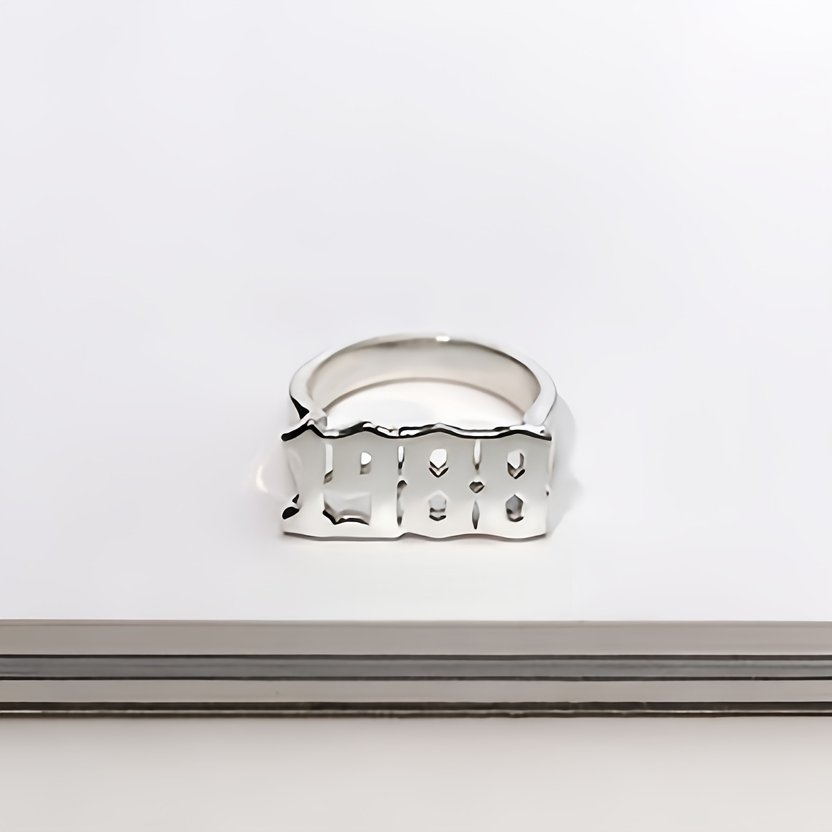 TEMU Anillo de Año Personalizado, Anillo de Sello Único, Anillo con Número, Anillo con Personalizada, para Regalos de Navidad para , un Regalo
