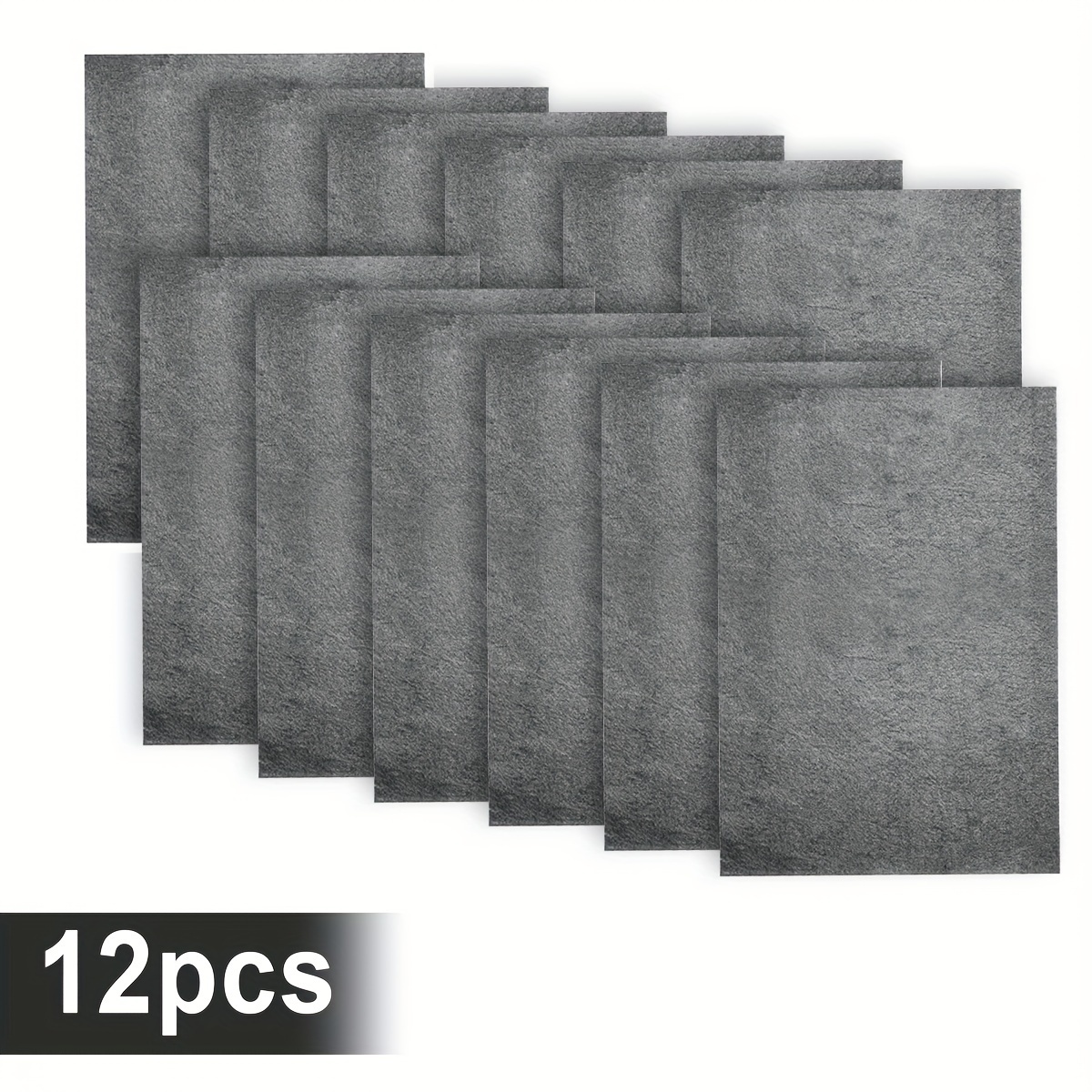 TEMU 6/12 Pieces, Wipes, Thick Multi-functional Window Mirror Wipes, Traceless, Car Wash Wipes, Kitchen And Bathroom Cleaning Cloths, Durable