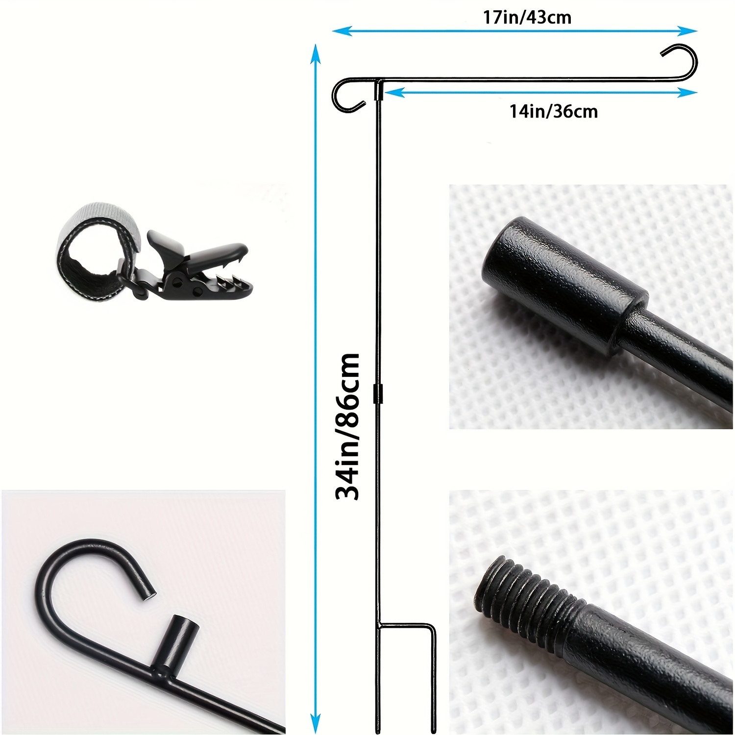 フラッグ吸盤フラッグハードウェア(2個)。 Jリーグミニフラッグ