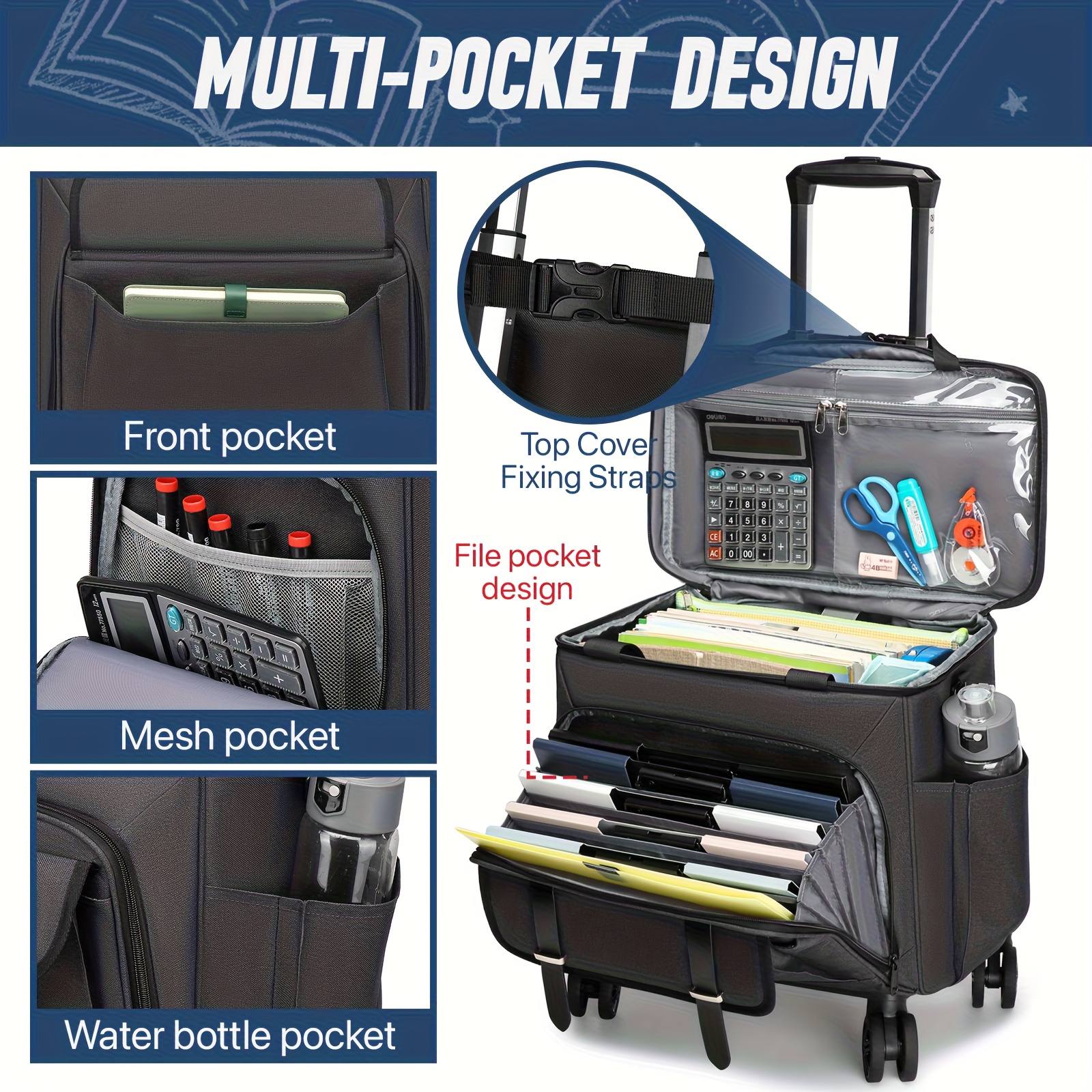 laptop compartment best rolling laptop bag for teachers