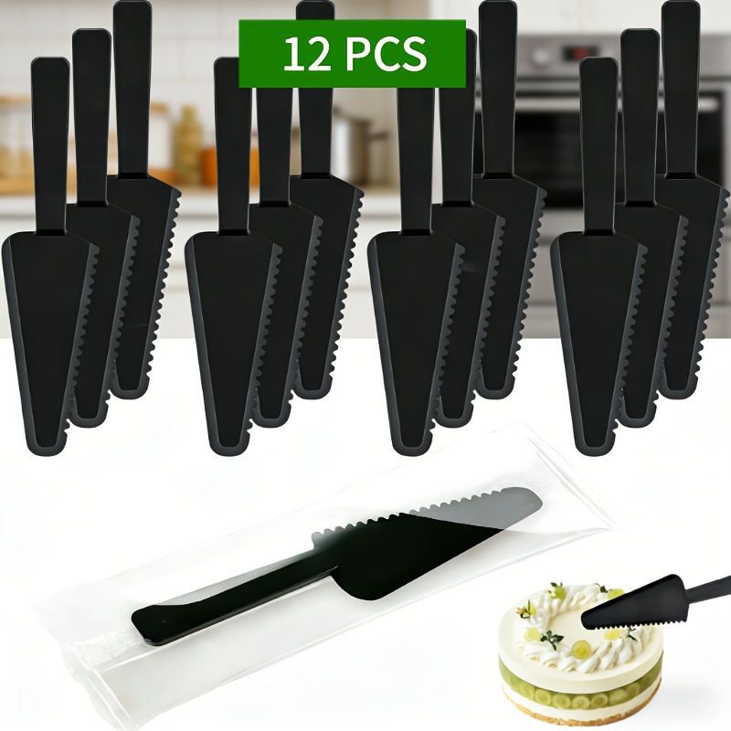 2/12pcs Cake & Pizza Server | 23cm/9 Inches Plastic Server & Slicer | Multipurpose Tool For Pastries, Pie, Pancakes, Bread, Fruit, Party, Kitchen & Wedding