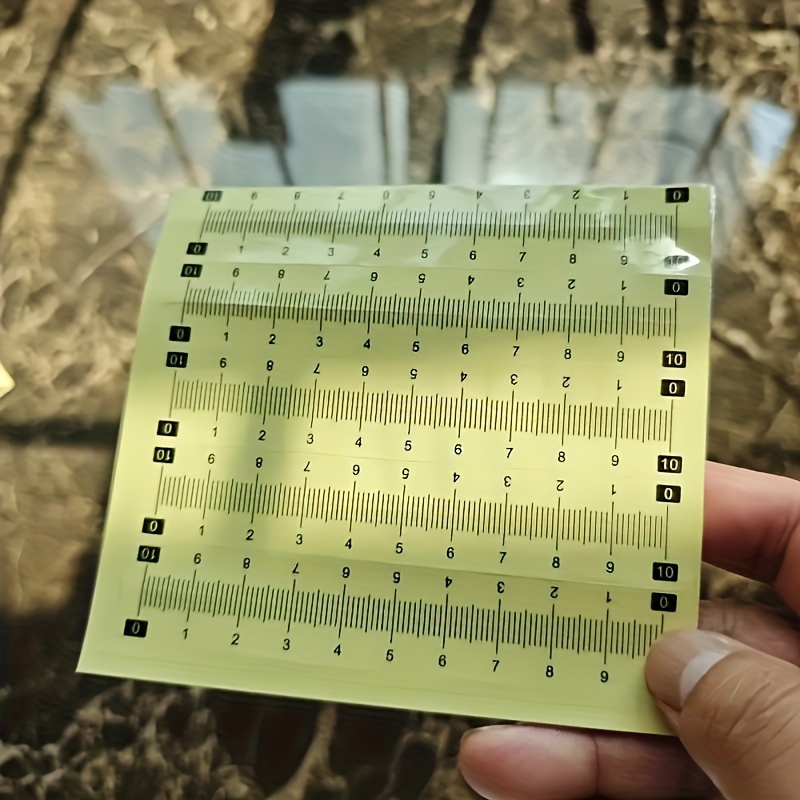 10 Durable Self-adhesive Rulers, Suitable For Office/study/sewing/crafts - To Smooth Surfaces, Measuring Tools, Sewing Accessories That Are Reusable.