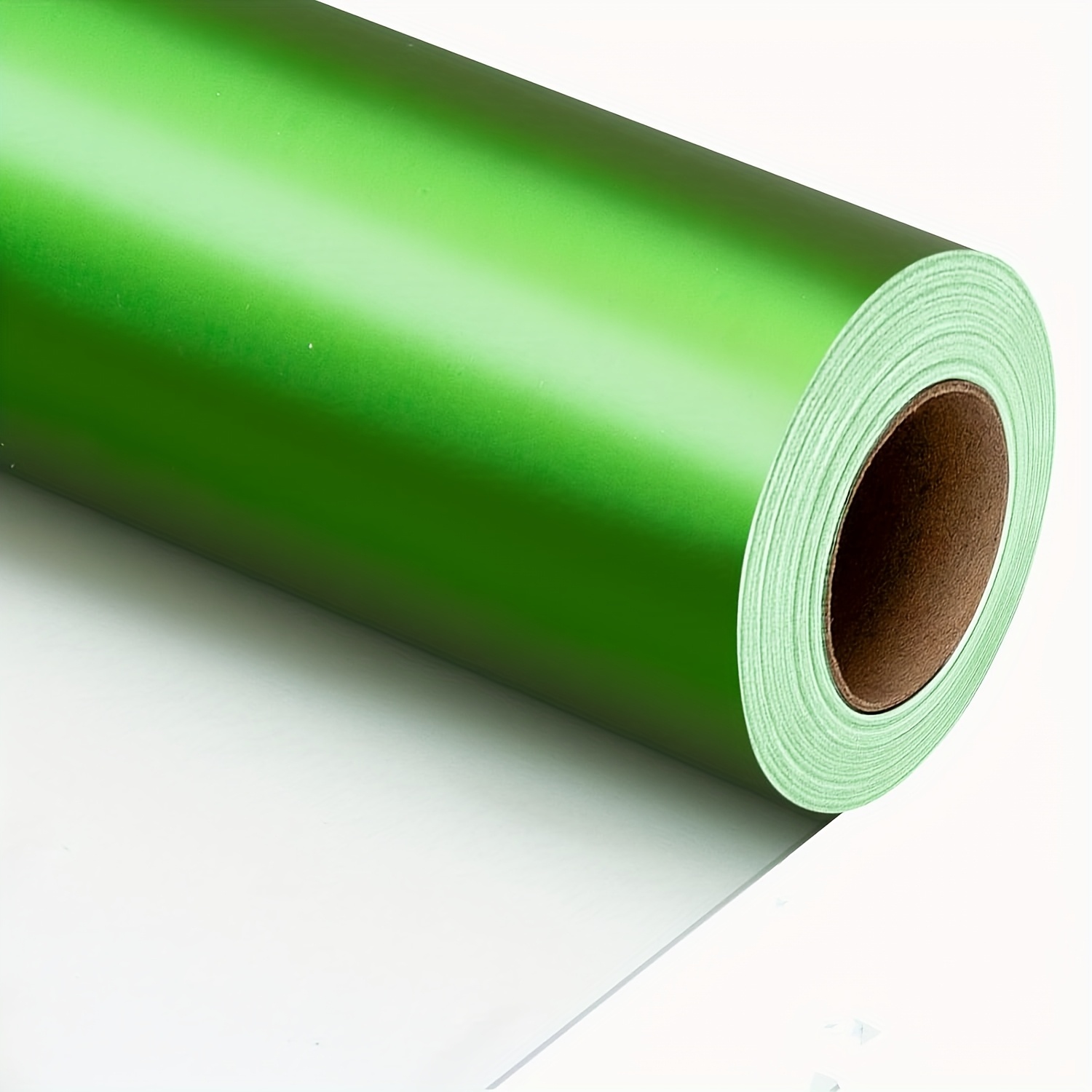 1 Roll Green Metallic Wrapping Paper - Solid Green Color With Metallic , Roll Suitable For Wedding, Birthday, Christmas, Baby Shower Gift Wrap - Elegant Presentation For Parties, Paper For Holidays &