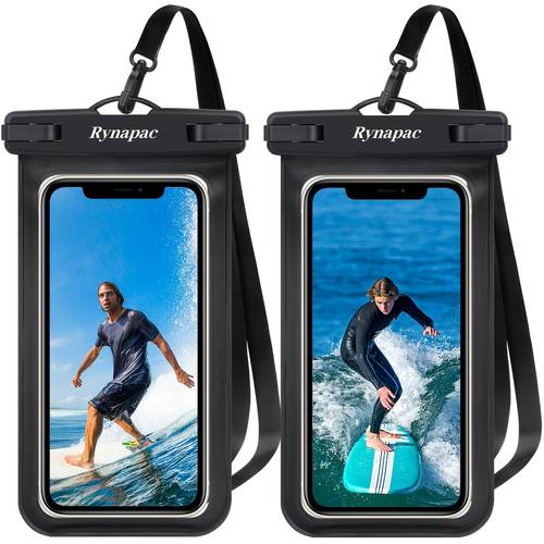 2 pack 7 inch phone bag for iphone 16 pro 15 14 13 12 11 pro max for galaxy phone dry bags for diving phone for swimming snorkeling and beach