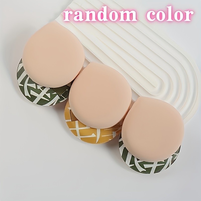 TEMU 3pcs Makeup Beauty Blenders - Latex-free, Dual Wet/dry Foundation Sponge Applicators, Non-toxic Beauty Blenders For Flawless Powder, Cream,
