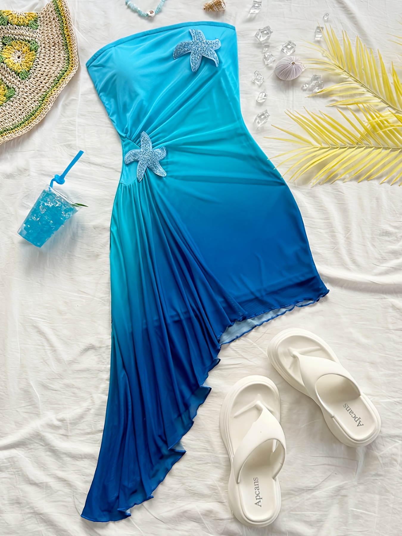 blue ombre bandage dress Elliatt Brielle Strapless Gown in Ombre Mint  Suite 201