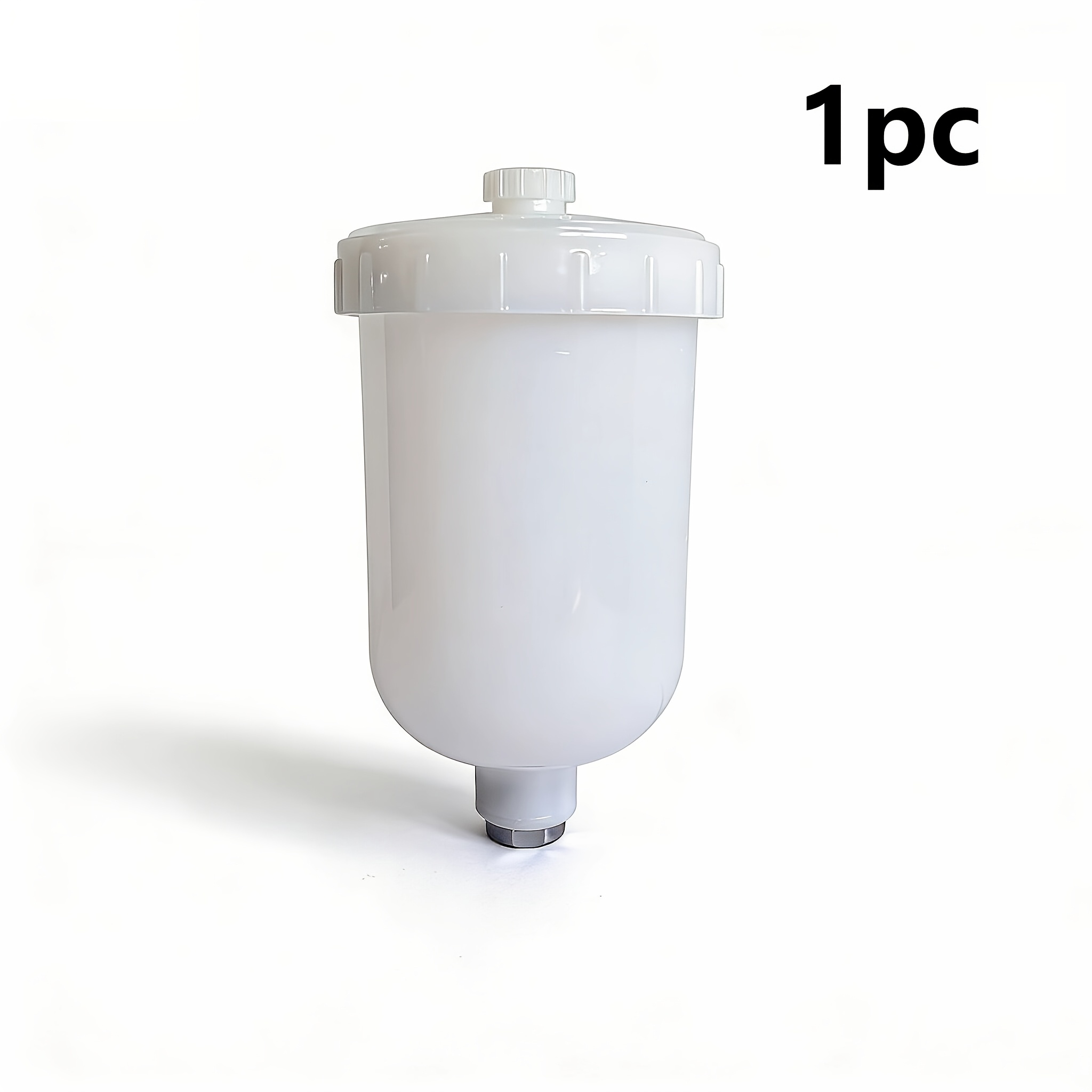 TEMU H2000 Spray Gun Pot, Plastic Pot, 250ml , Pot Interface Thread-internal Thread 14 X 1mm, Pneumatic Paint Gun Manual Tool Accessory