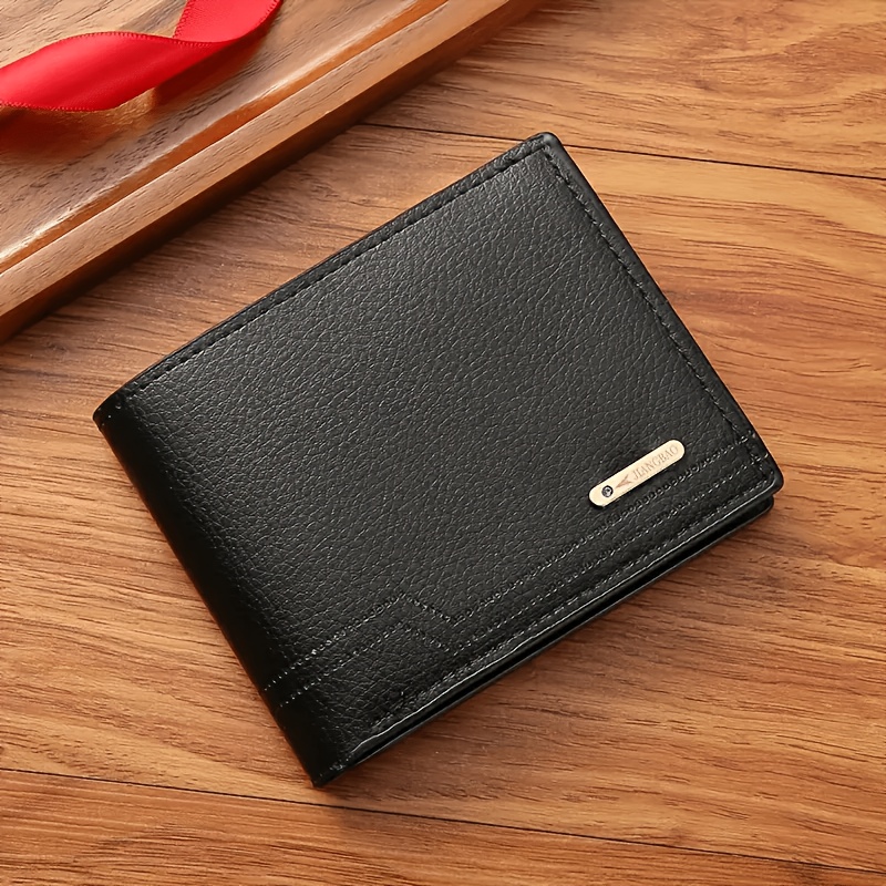 TEMU Men's Slim Wallet - Elegant , Compact For , Durable And Easy To Clean - Perfect Birthday/anniversary Gift For Dad, Husband
