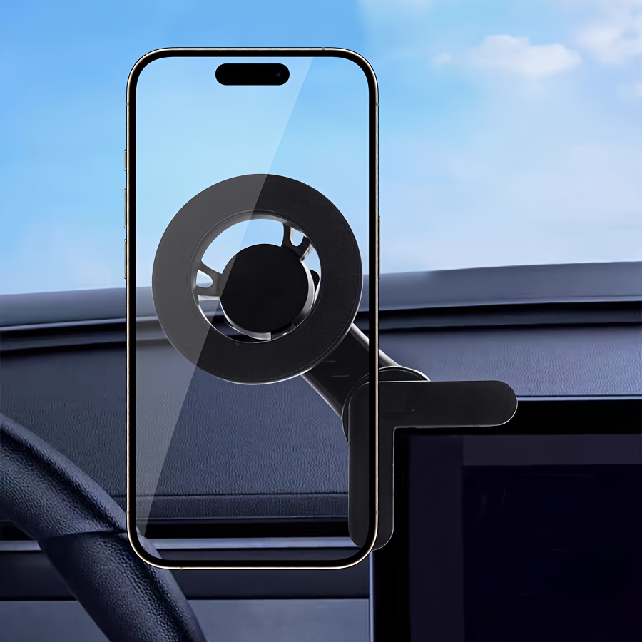 

Universal Car Phone Mount - Adjustable Flexible Base, Strong , Dashboard Mounting, Compatible For Iphone 15, 14, 13, 12 Pro Max, Auto Accessories For Safe Driving