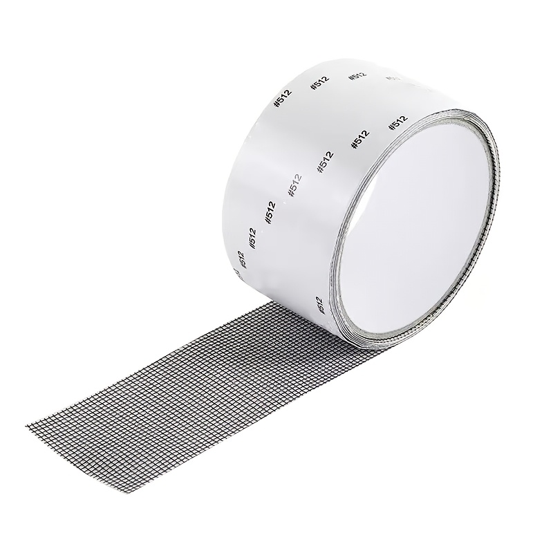 TEMU 1 rouleau de ruban de réparation pour moustiquaire, patchs auto-adhésifs adaptés aux écrans de fenêtres de dortoir et aux déchirures de rideaux,