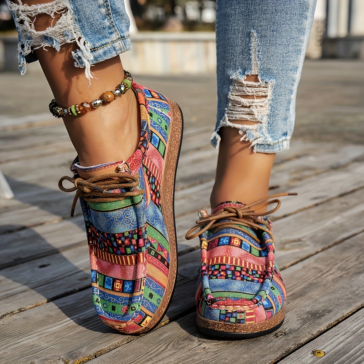 Shoes Zapatos Hippies Para Mujer Estilo Boho Chic Botas Verano - Main Image