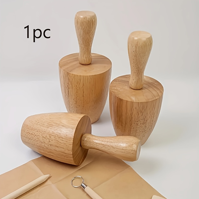 Wooden Handle Ceramic Molds For Pottery Mug Vases Hand Building Pottery Mug Shaping Tool, Ideal For Unique Mug Designs, Pottery Molds
